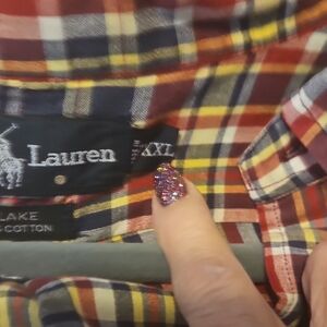 Ralph Lauren Multicolor Plaid Casual Button Down Shirt